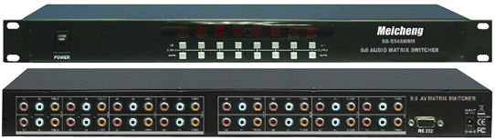 SB-5548, 8X8影音AV矩陣切換器