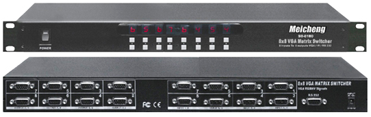 	
SB-8180, 8X8 VGA視頻矩陣切換器換器