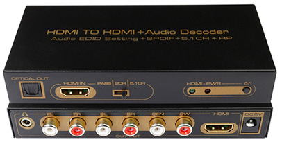 HD-121HD-6CH HDMI TO HDMI影音分離音訊解碼器