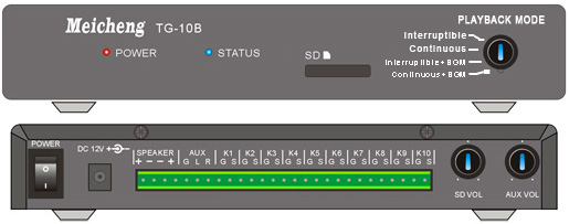 TG-10B Digital Audio Player, Audio Kiosk System,Sound Post System