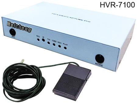 HVR-7100, Can use foot pedal to record